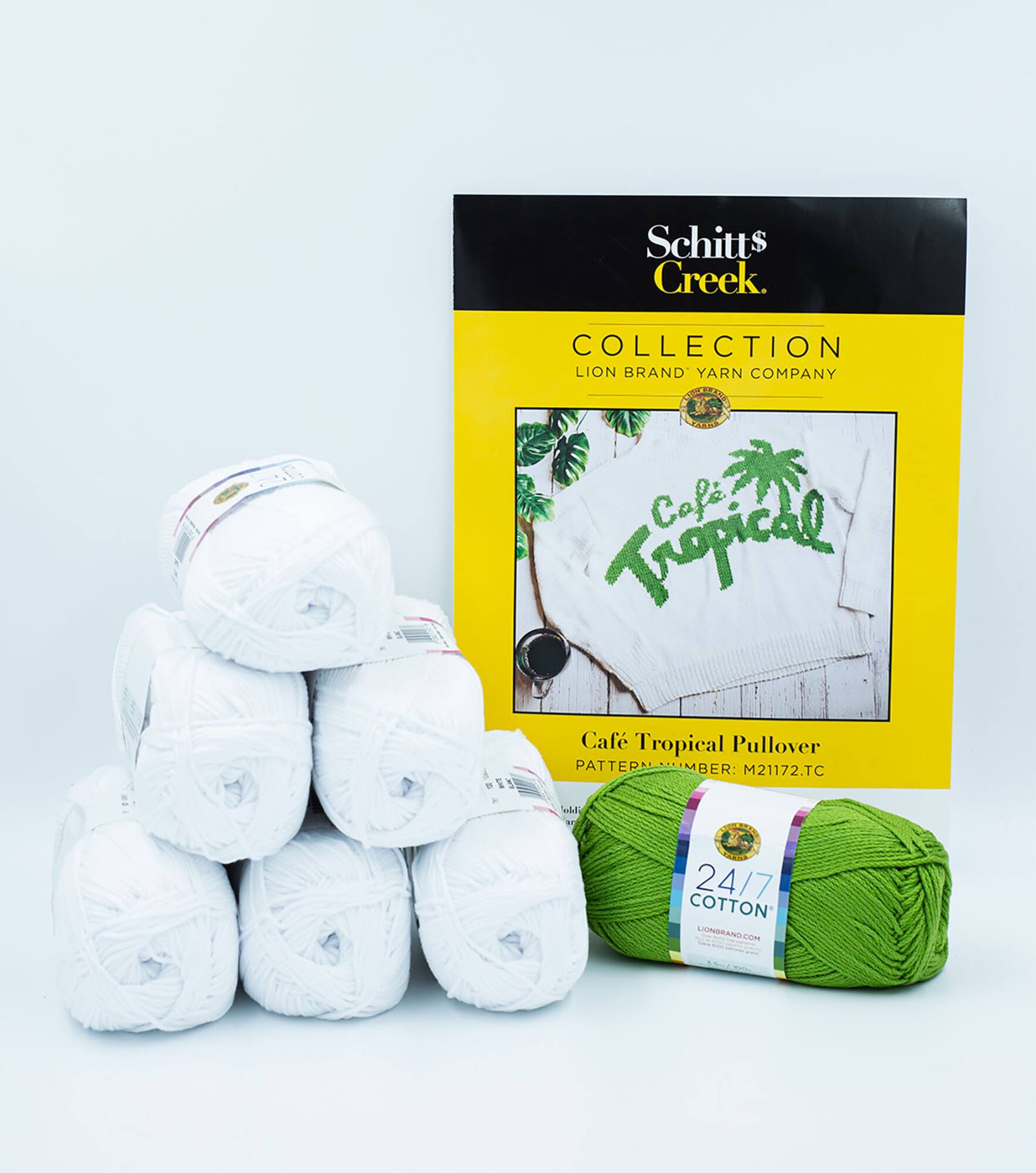Lion Brand® Schitt's Creek Small/Medium Café Tropical Sweater Knit Yarn Bundle